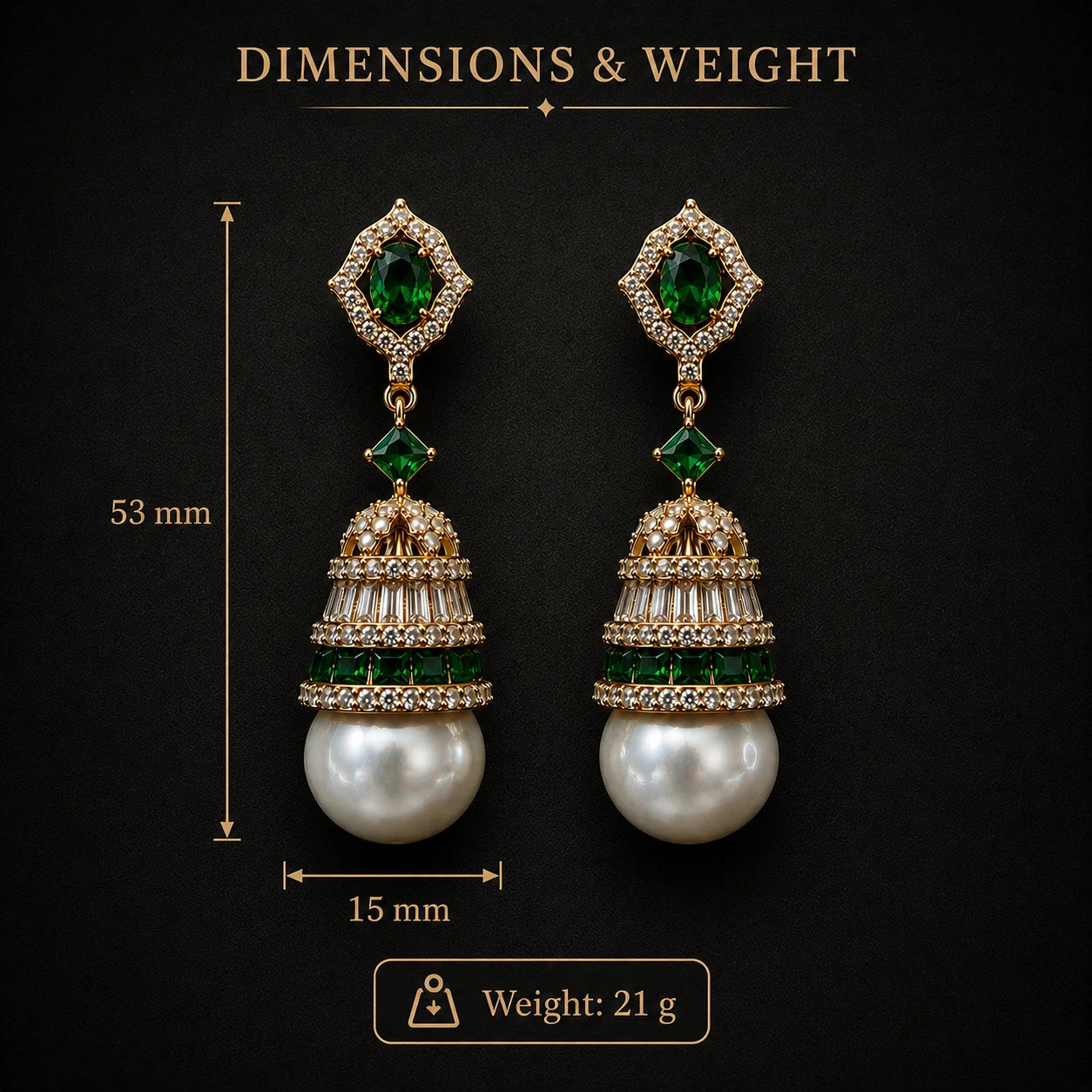 Regalia Pearl Drop Earrings