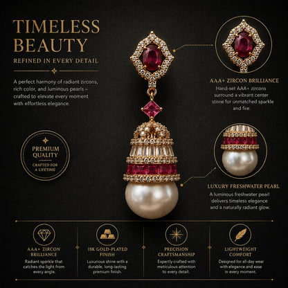 Regalia Pearl Drop Earrings