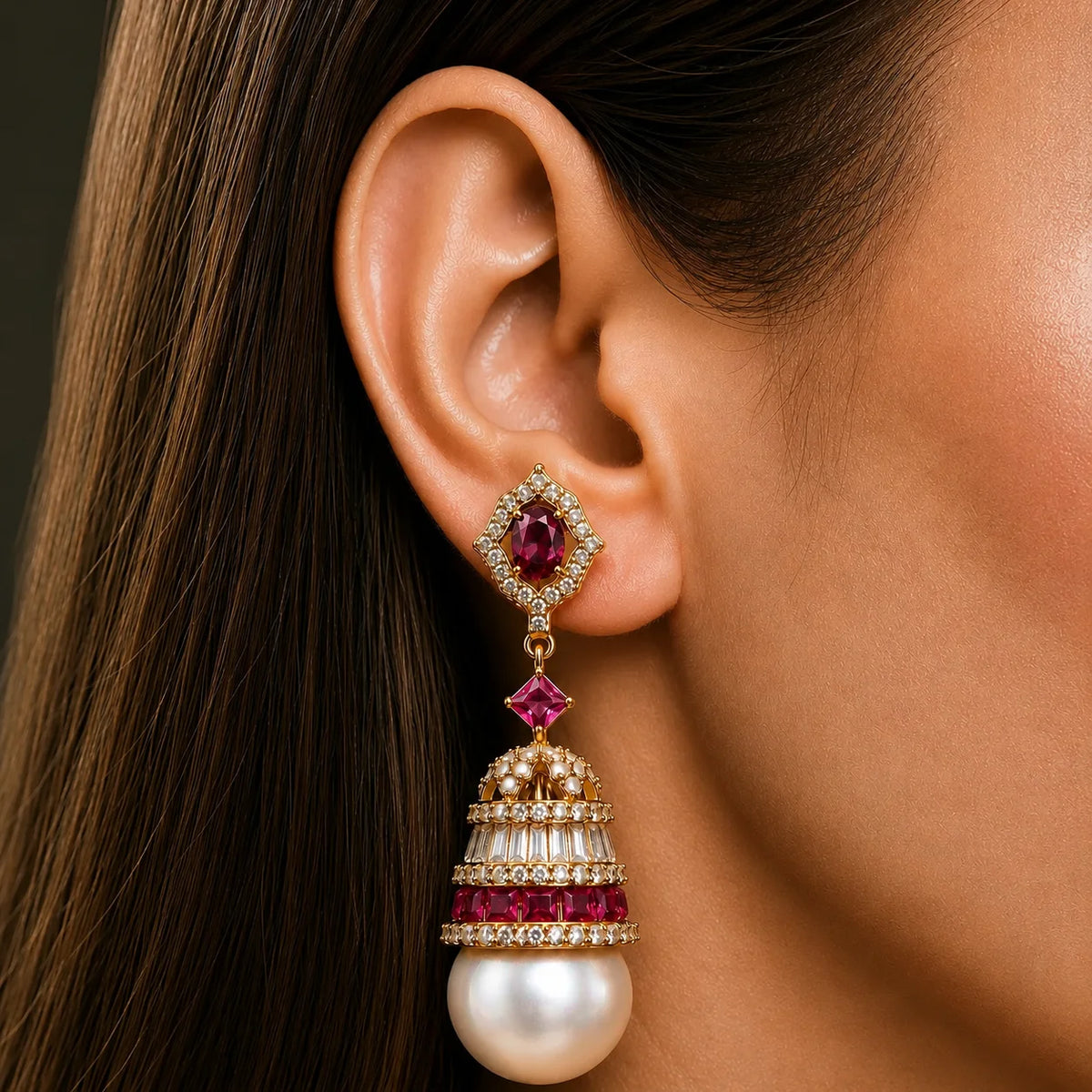 Regalia Pearl Drop Earrings