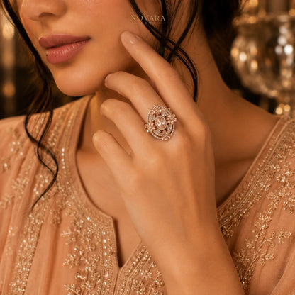 Rosé Imperia Statement Ring