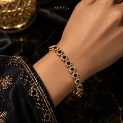 Royal Eclipse Crystal Tennis Bracelet