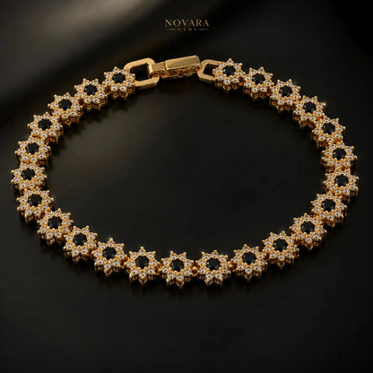 Royal Eclipse Crystal Tennis Bracelet