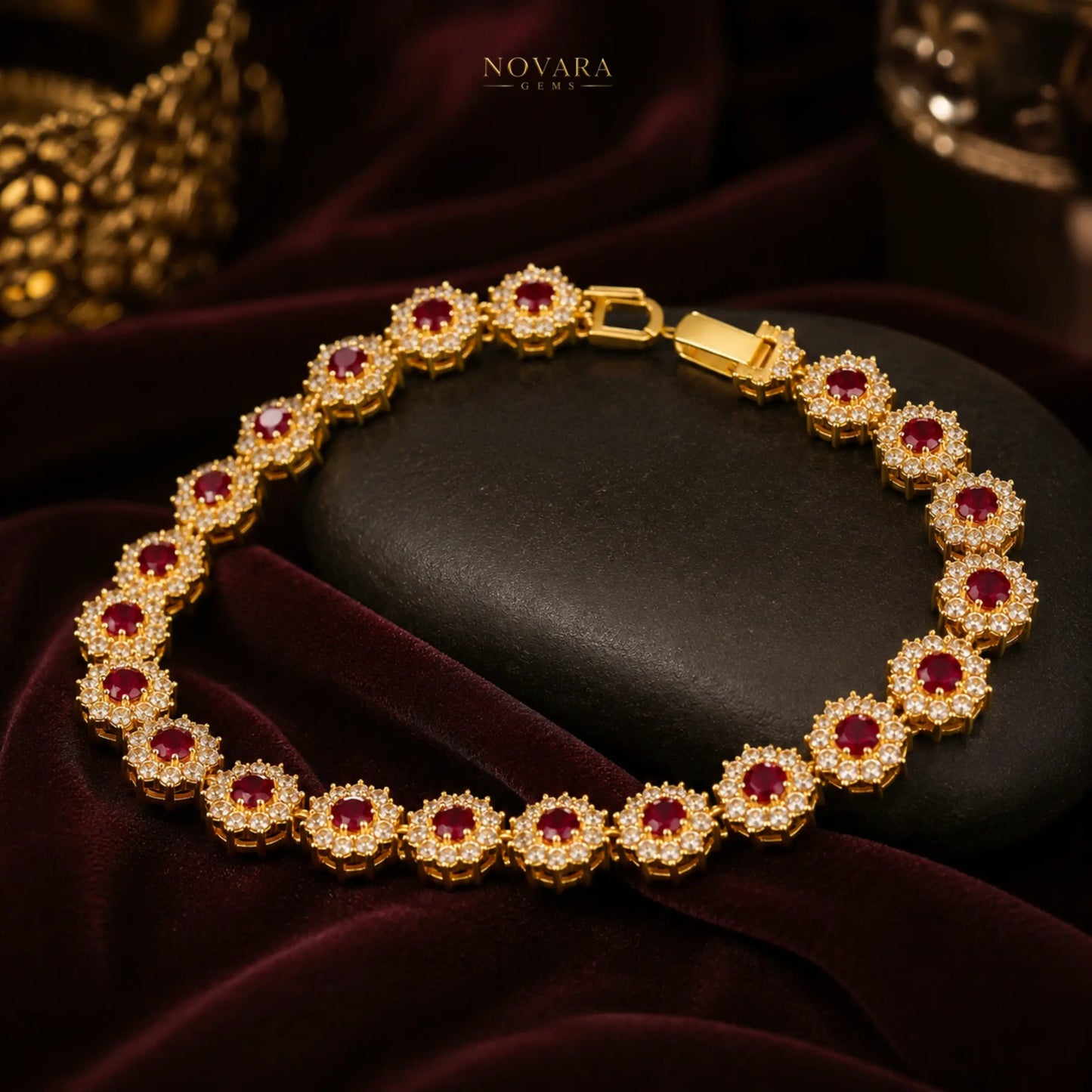 Royal Eclipse Crystal Tennis Bracelet