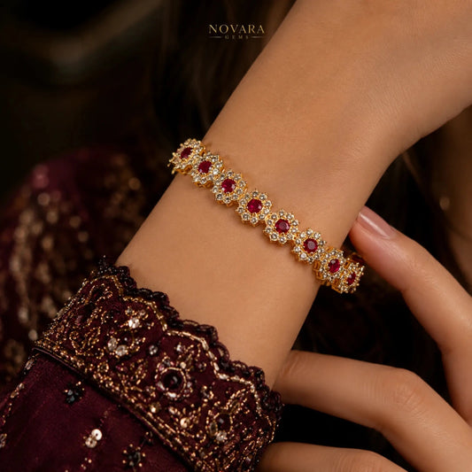 Royal Eclipse Crystal Tennis Bracelet