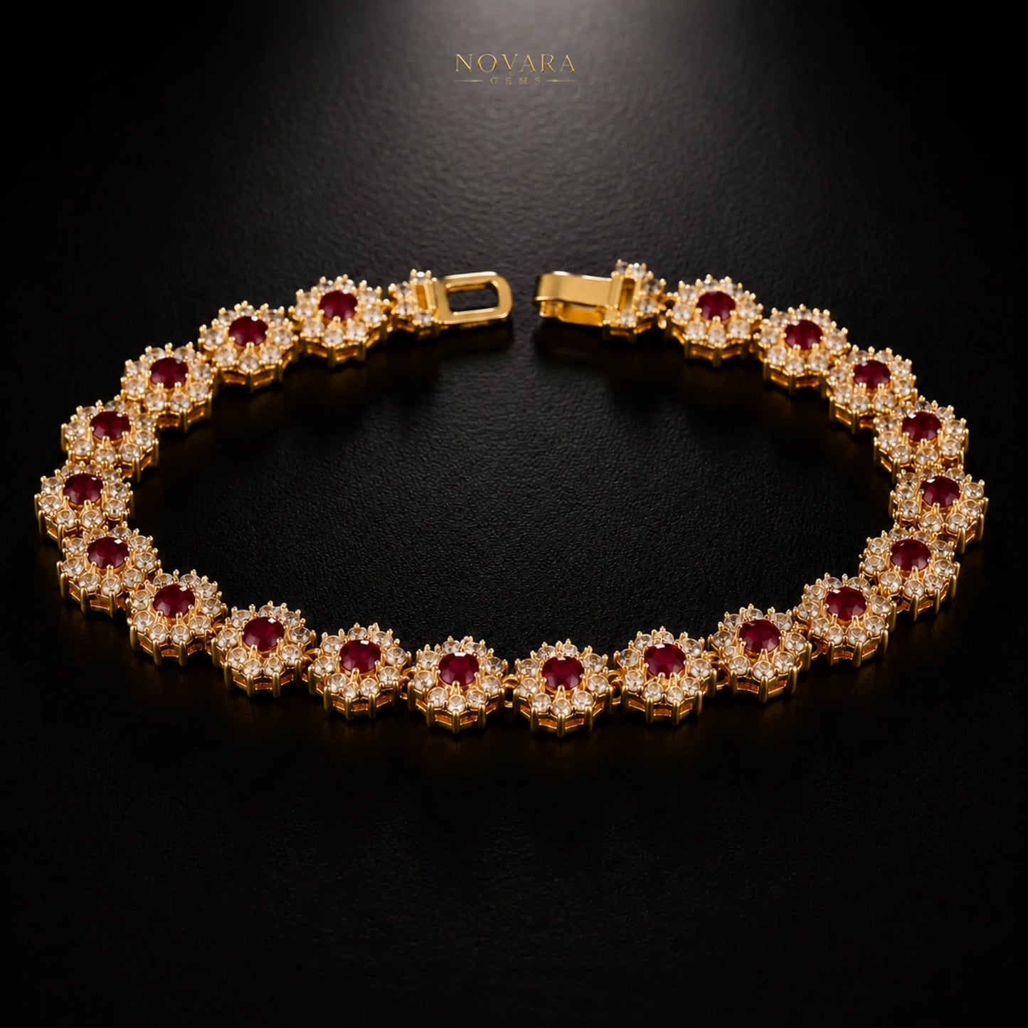 Royal Eclipse Crystal Tennis Bracelet
