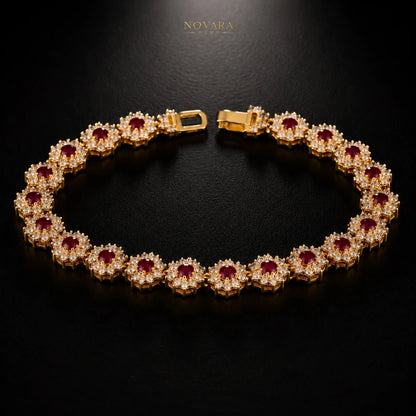 Royal Eclipse Crystal Tennis Bracelet