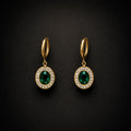 VERDANT ÉCLAT OVAL EARRINGS