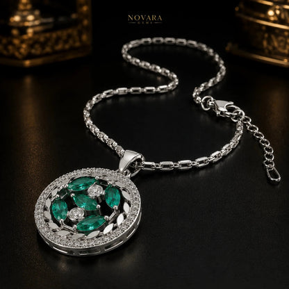Verdant Sovereign Pendant Necklace