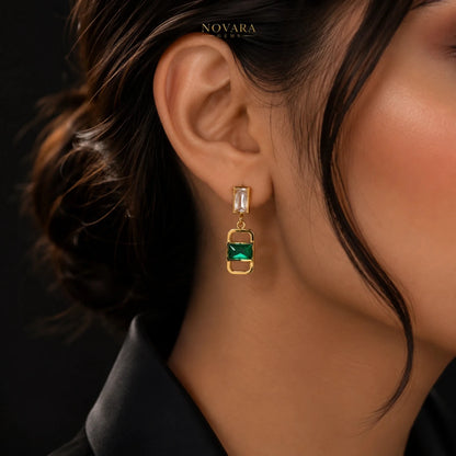 Verdara Emerald Link Earrings