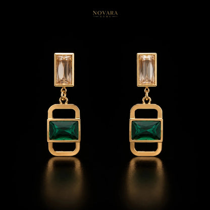 Verdara Emerald Link Earrings