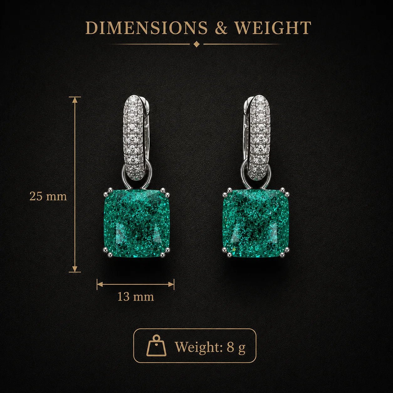 Verdelle Éclat Drop Earrings