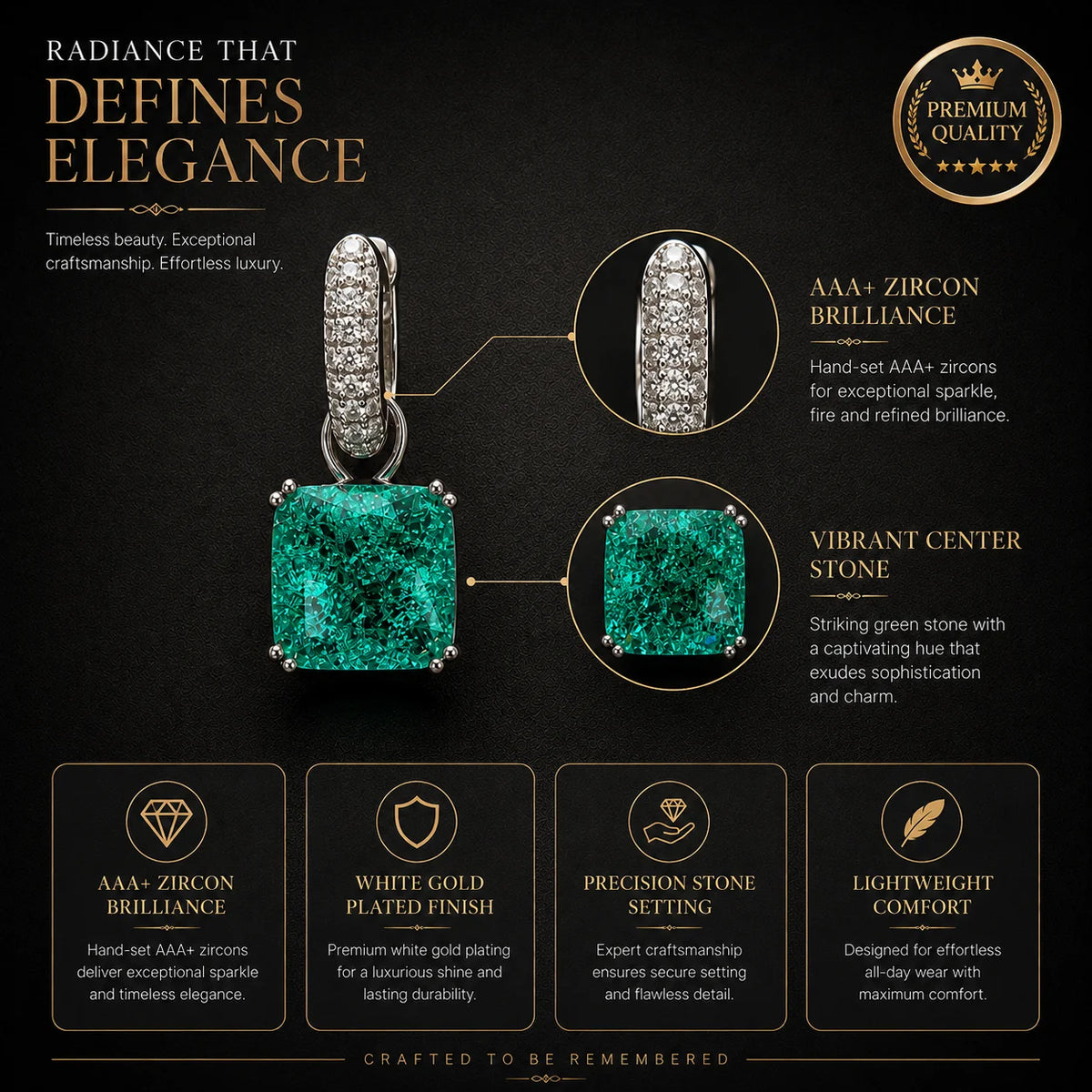 Verdelle Éclat Drop Earrings