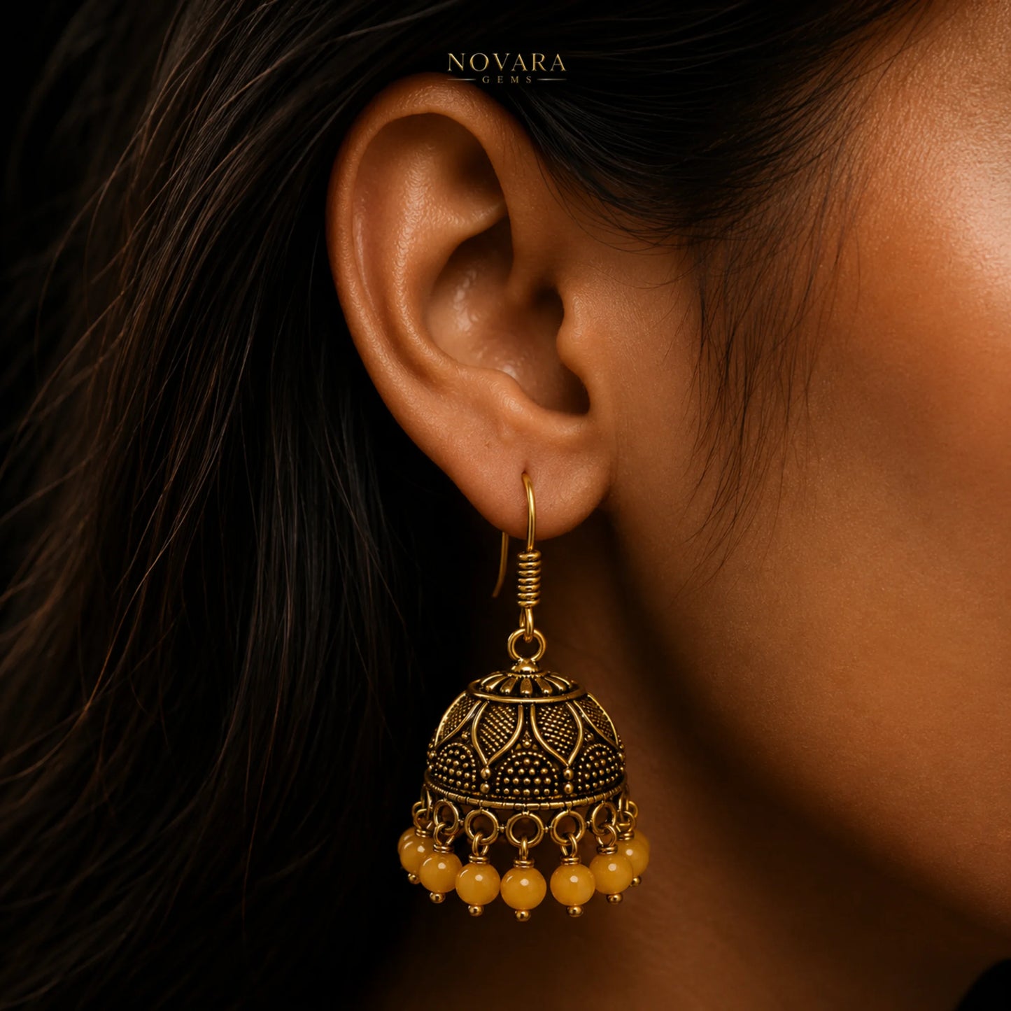 Zarina Heritage Jhumka Earrings