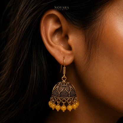 Zarina Heritage Jhumka Earrings
