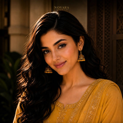 Zarina Heritage Jhumka Earrings