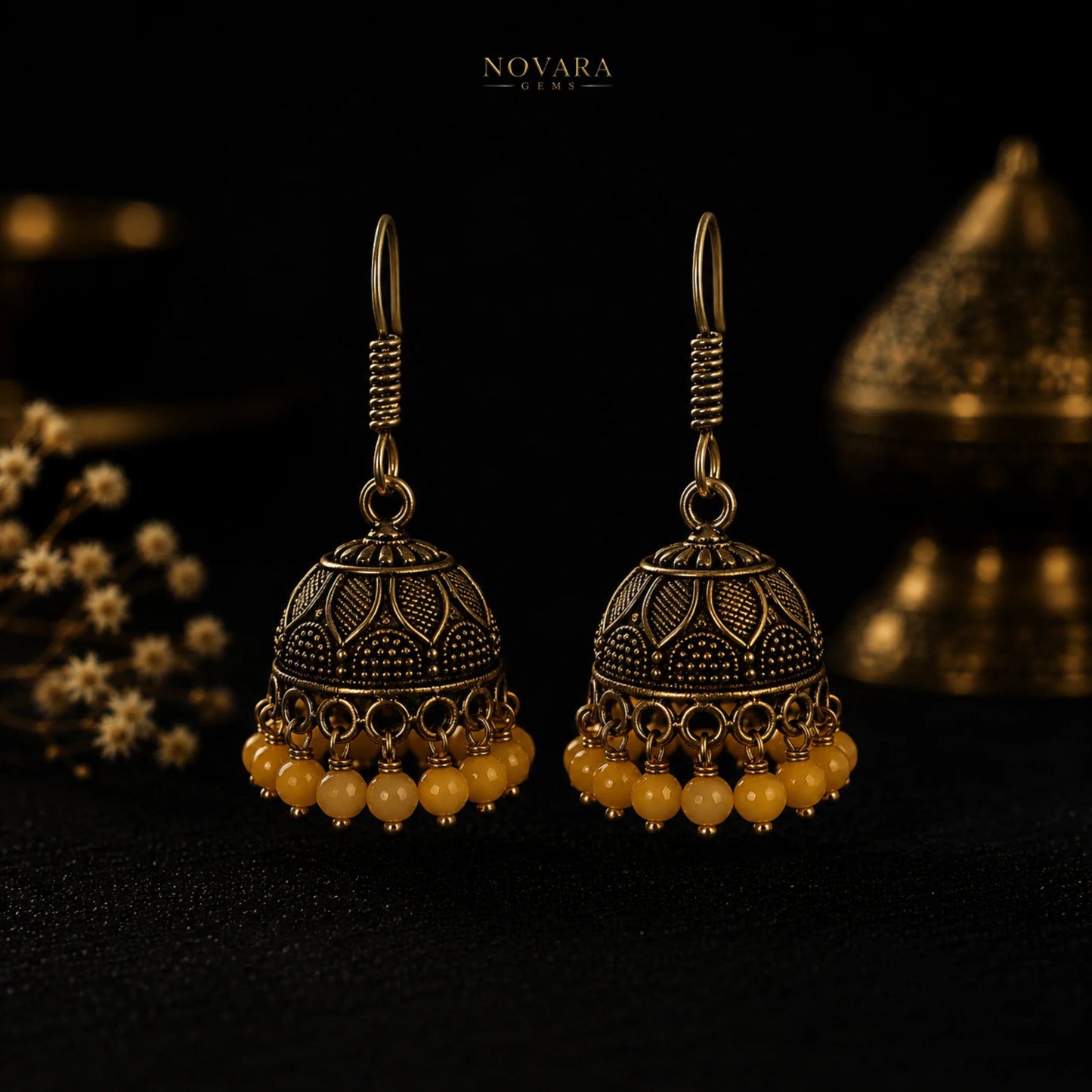 Zarina Heritage Jhumka Earrings
