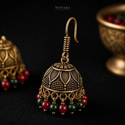Zarina Heritage Jhumka Earrings