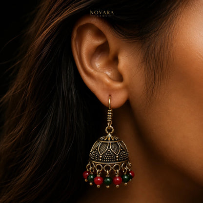 Zarina Heritage Jhumka Earrings