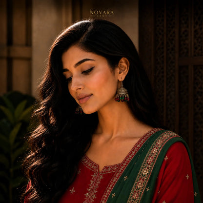 Zarina Heritage Jhumka Earrings