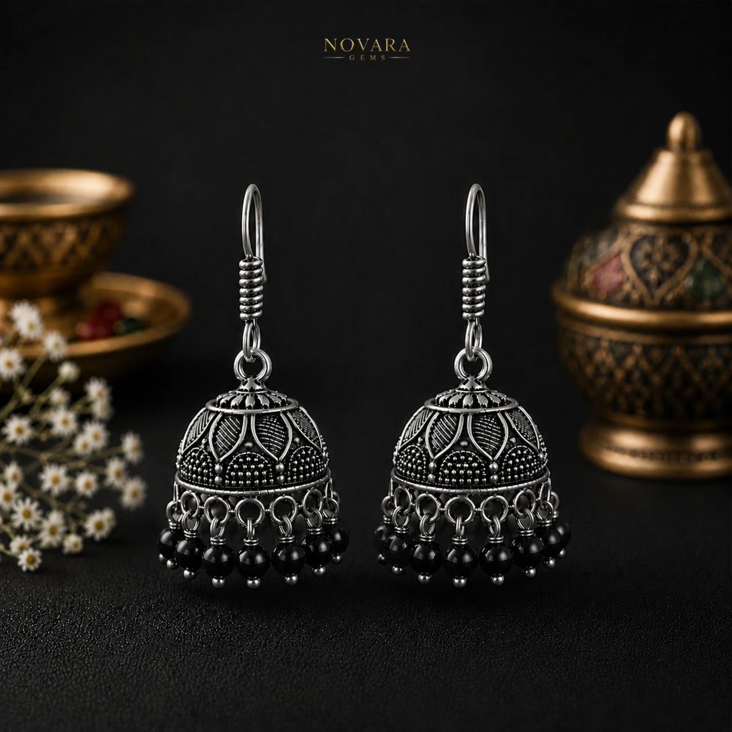Zarina Heritage Jhumka Earrings
