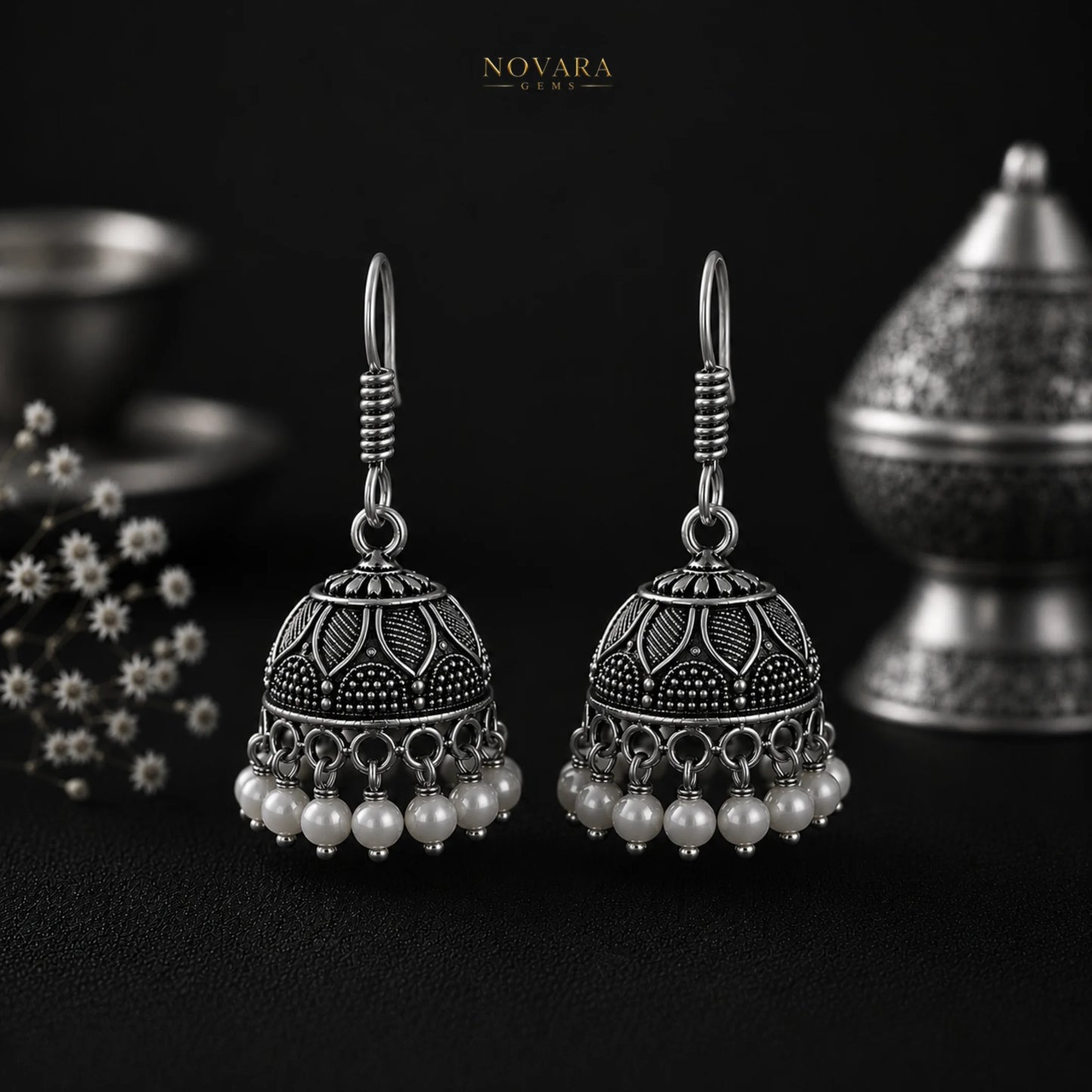 Zarina Heritage Jhumka Earrings