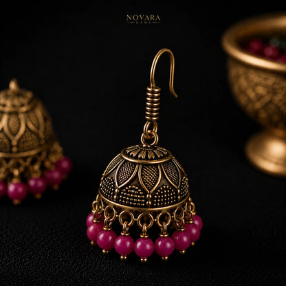 Zarina Heritage Jhumka Earrings