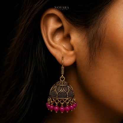Zarina Heritage Jhumka Earrings