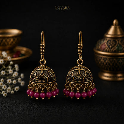 Zarina Heritage Jhumka Earrings